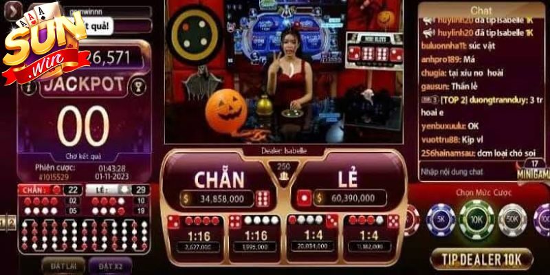 Các cửa cược trong xóc đĩa chẵn lẻ Sunwin